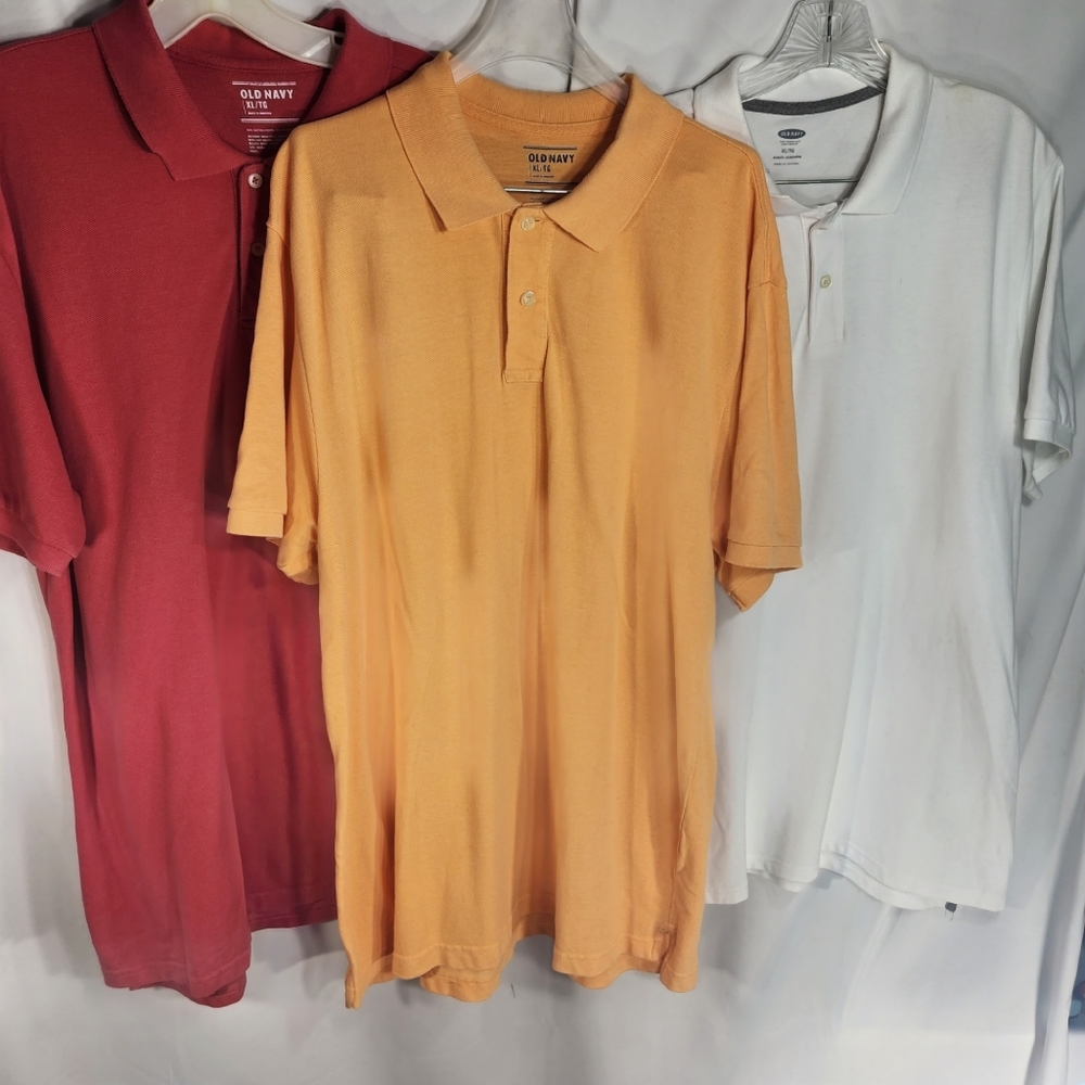 Lot of 3 Old Navy Polo Shirts Size XLarge